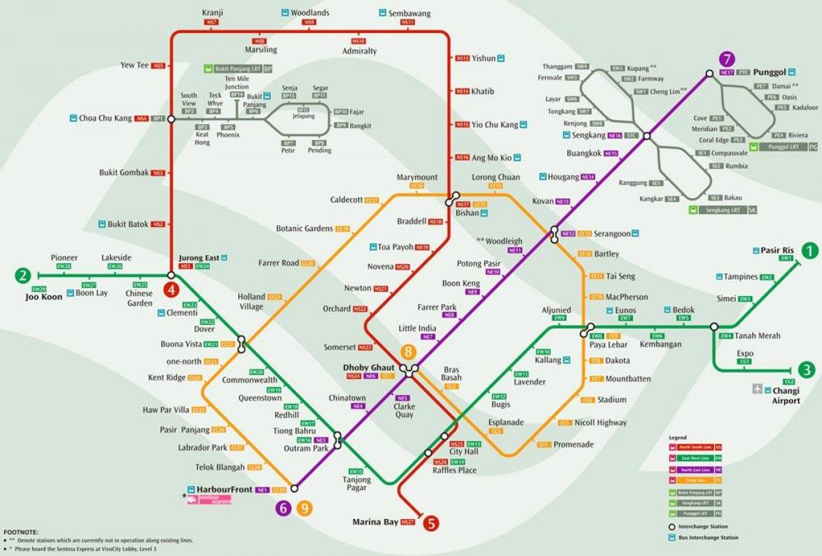 mrt sistem harita Singapore