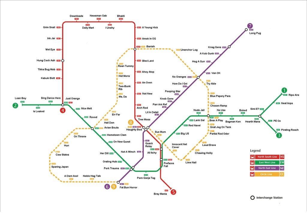 Singapore mrt station göster