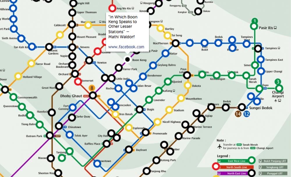 mrt tren göster Singapur