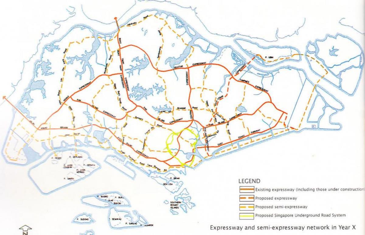 Singapur karayolu haritası