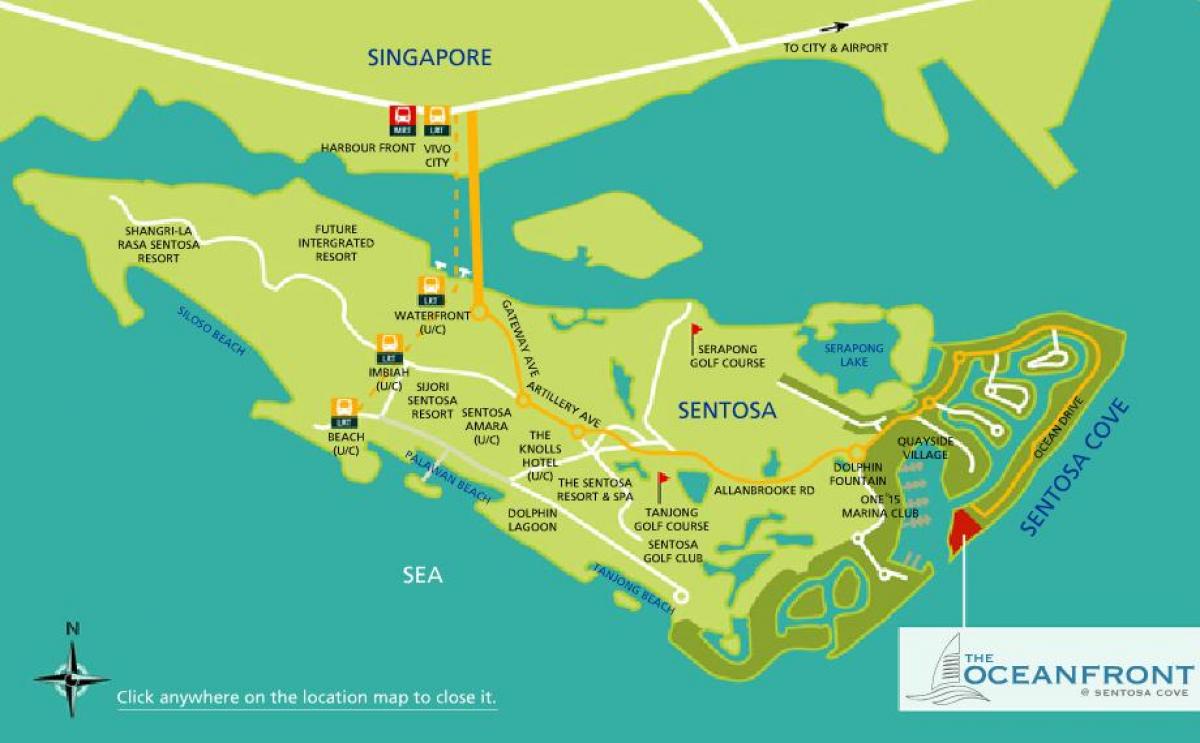 Singapore haritası