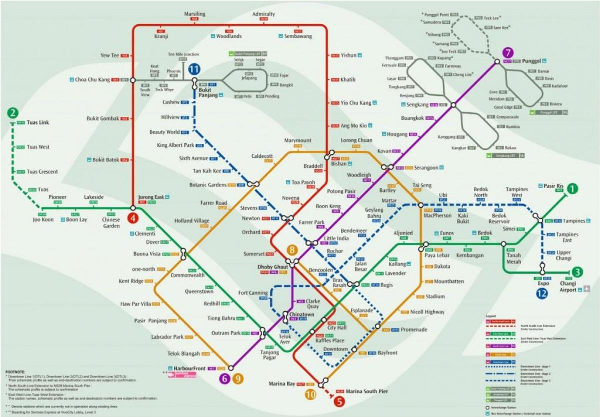 mrt Singapore haritası