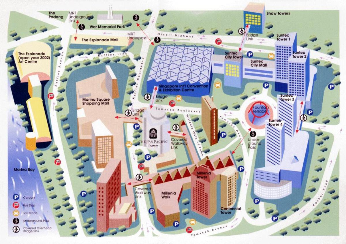 İş Merkezi, Singapur Haritası