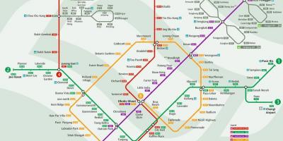 Mrt sistem harita Singapore