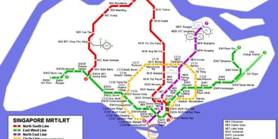 Mrt İstasyonu, Singapur haritası