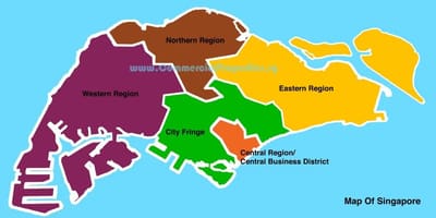 Singapur haritası mahalle