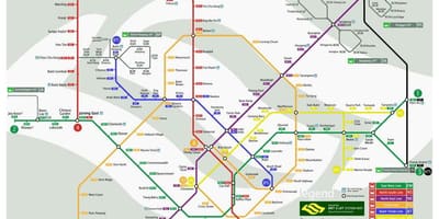 Singapore mrt hattı haritası